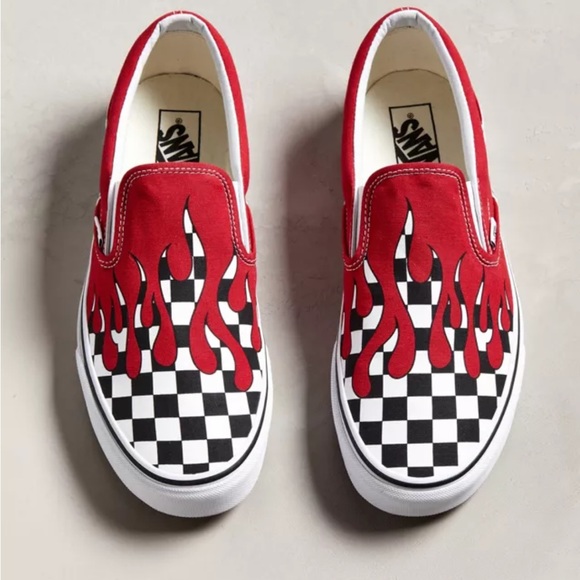 Vans Slip On Flame Sneakers